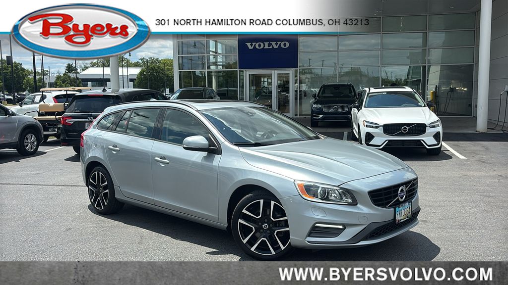 Electric Silver Metallic 2018 Volvo V60 Wagon Front-Wheel Drive Automatic