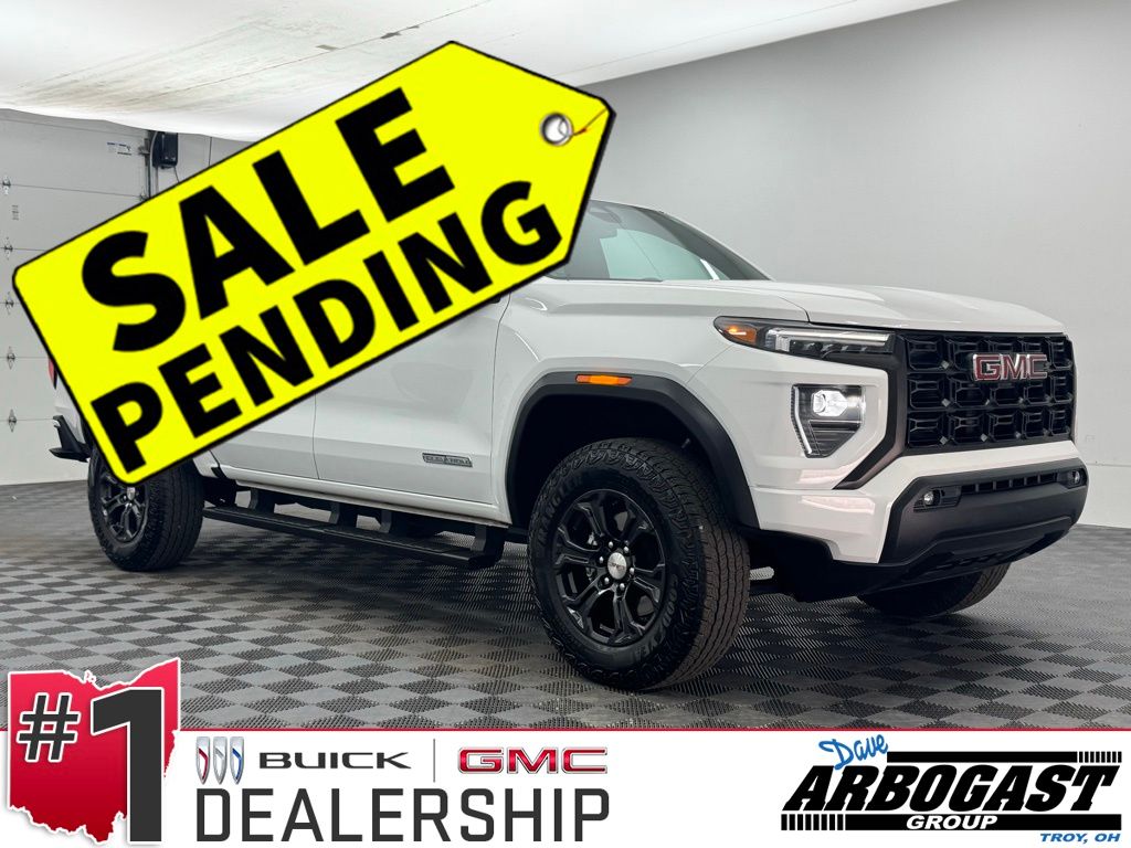 Summit White 2024 GMC Canyon Elevation Crew Cab 4WD Pickup Truck Four-Wheel Drive 8-Speed Automatic