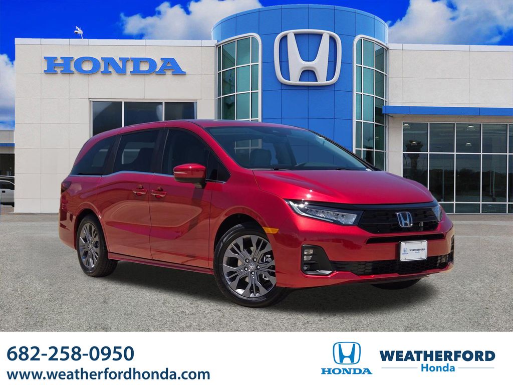 Red 2026 Honda Odyssey Minivan Front-Wheel Drive Automatic