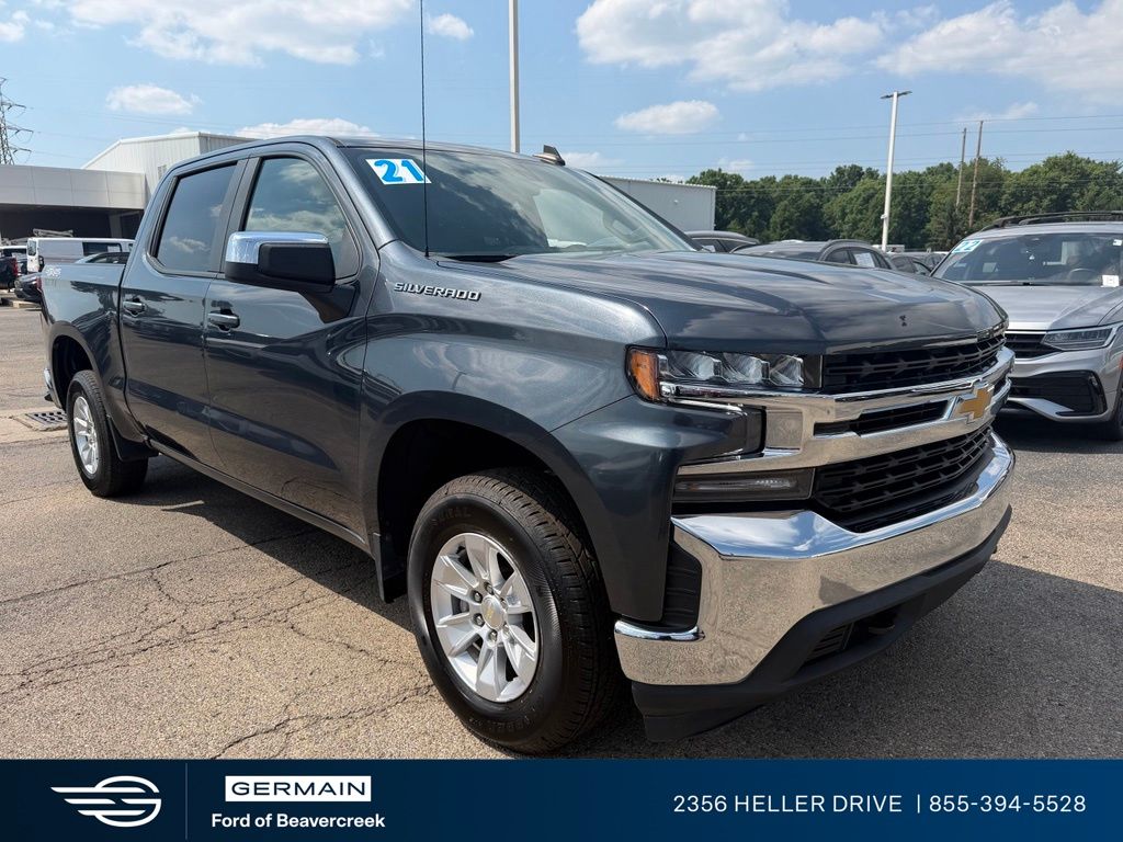Shadow Gray Metallic 2021 Chevrolet Silverado 1500 Pickup Truck Four-Wheel Drive 8-Speed Automatic