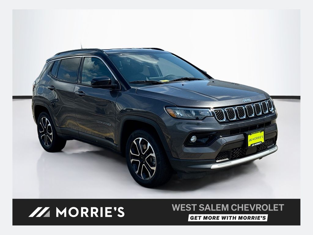 Gray (Granite Crystal Metallic Clearcoat) 2023 Jeep Compass SUV / Crossover Four-Wheel Drive 8-Speed Automatic