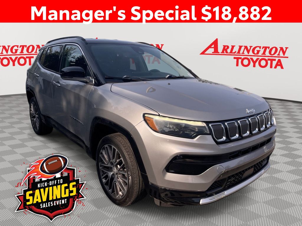 Billet Silver Metallic 2022 Jeep Compass SUV / Crossover Four-Wheel Drive 9-Speed Automatic