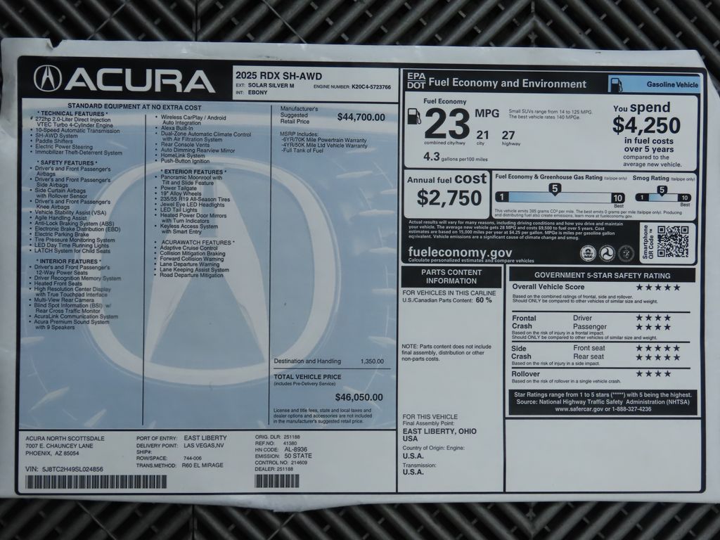 2025 Acura RDX Base 9