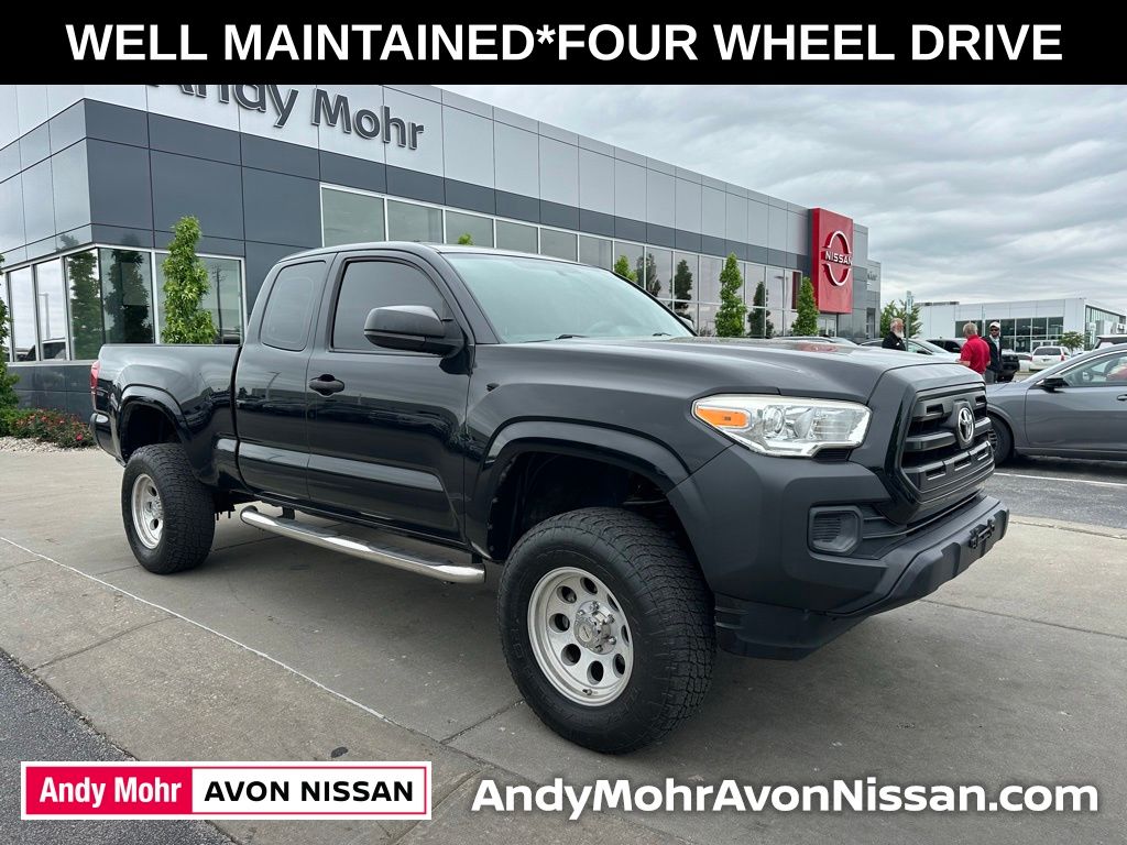 Black 2017 Toyota Tacoma SR I4 Access Cab 4WD Pickup Truck Four-Wheel Drive 6-Speed Automatic