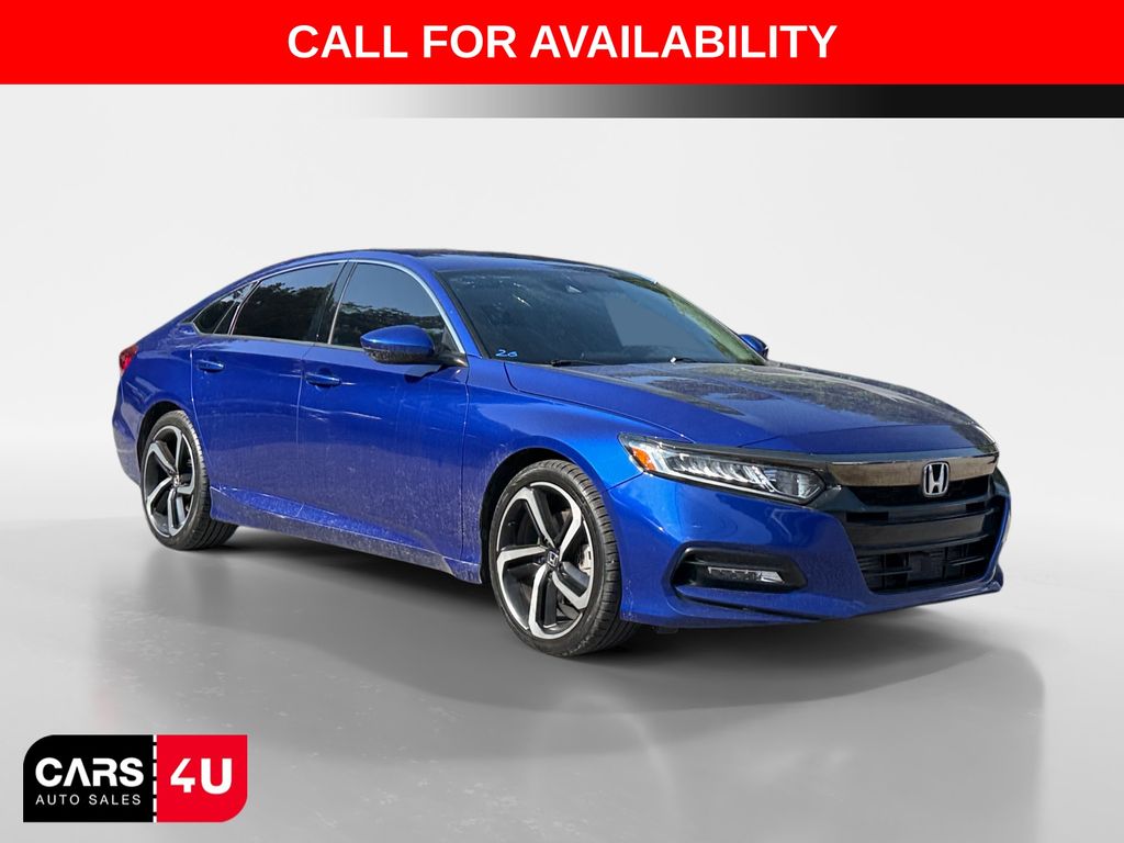 Blue 2020 Honda Accord Sedan Front-Wheel Drive Continuously Variable Transmission