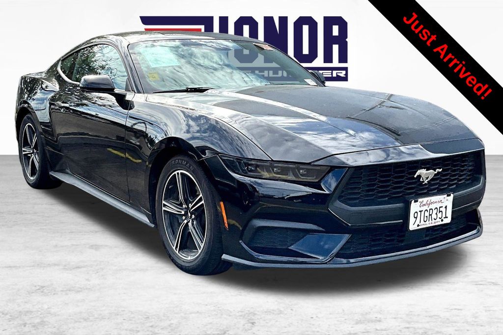 Shadow Black 2025 Ford Mustang Coupe Rear-Wheel Drive Automatic