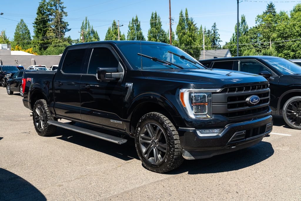 Agate Black Metallic 2021 Ford F-150 Pickup Truck Four-Wheel Drive Automatic