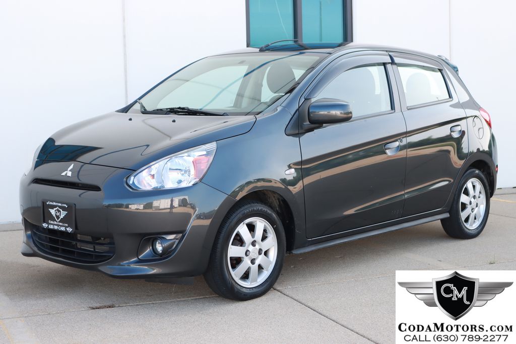 Gray 2014 Mitsubishi Mirage Hatchback Front-Wheel Drive Continuously Variable Transmission