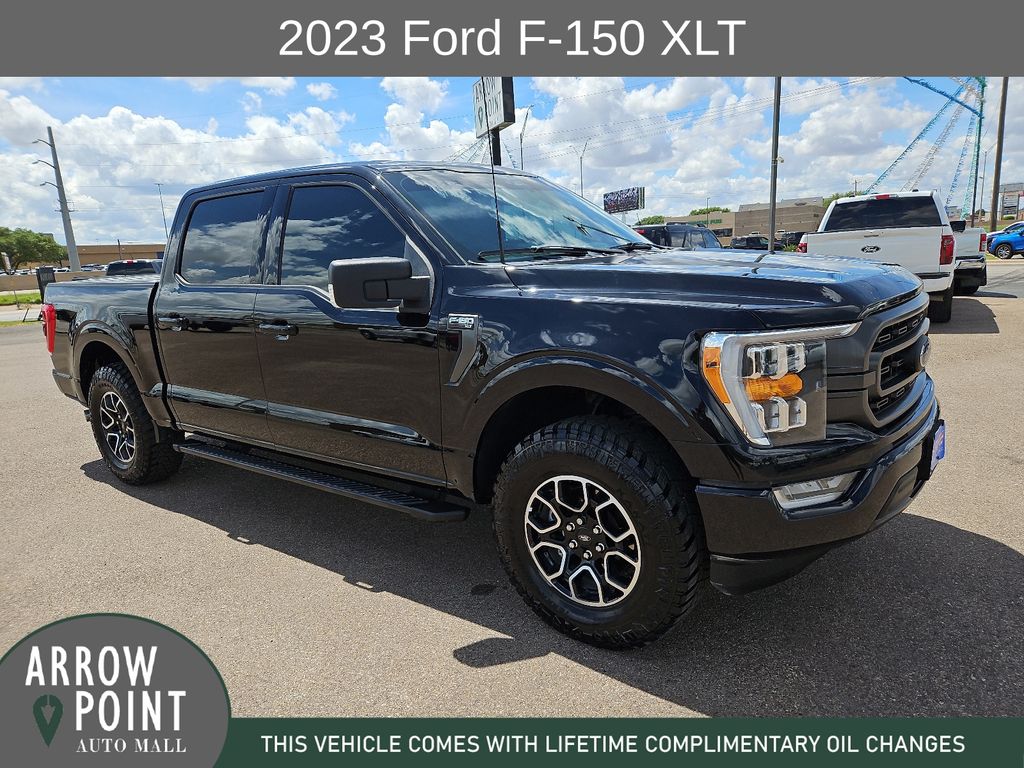 Black Metallic 2023 Ford F-150 XLT SuperCrew RWD Pickup Truck 4X2 Automatic