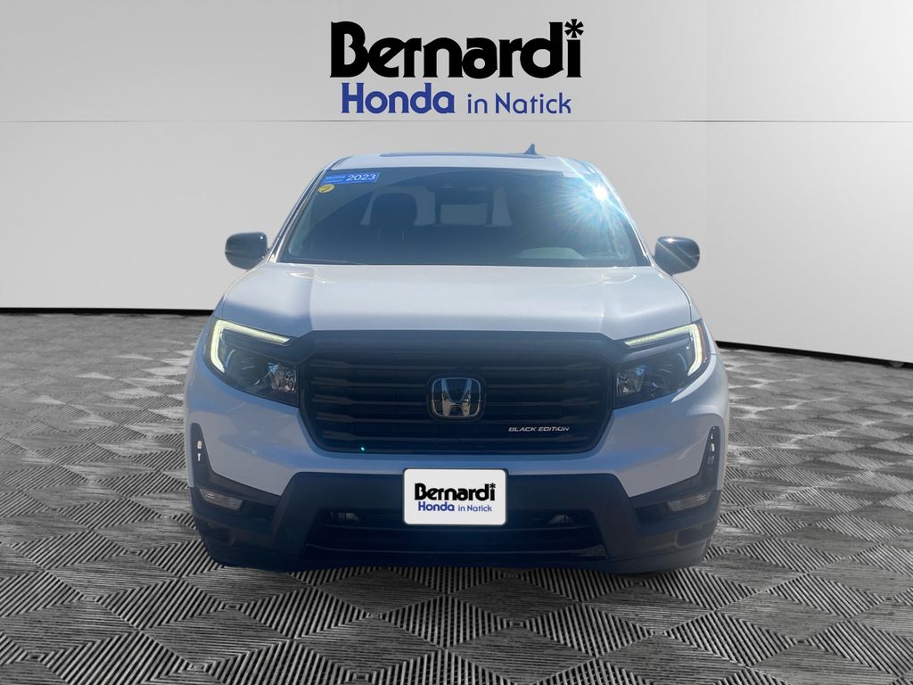 Platinum White Pearl 2023 Honda Ridgeline Black Edition AWD Pickup Truck All-Wheel Drive 9-Speed Automatic