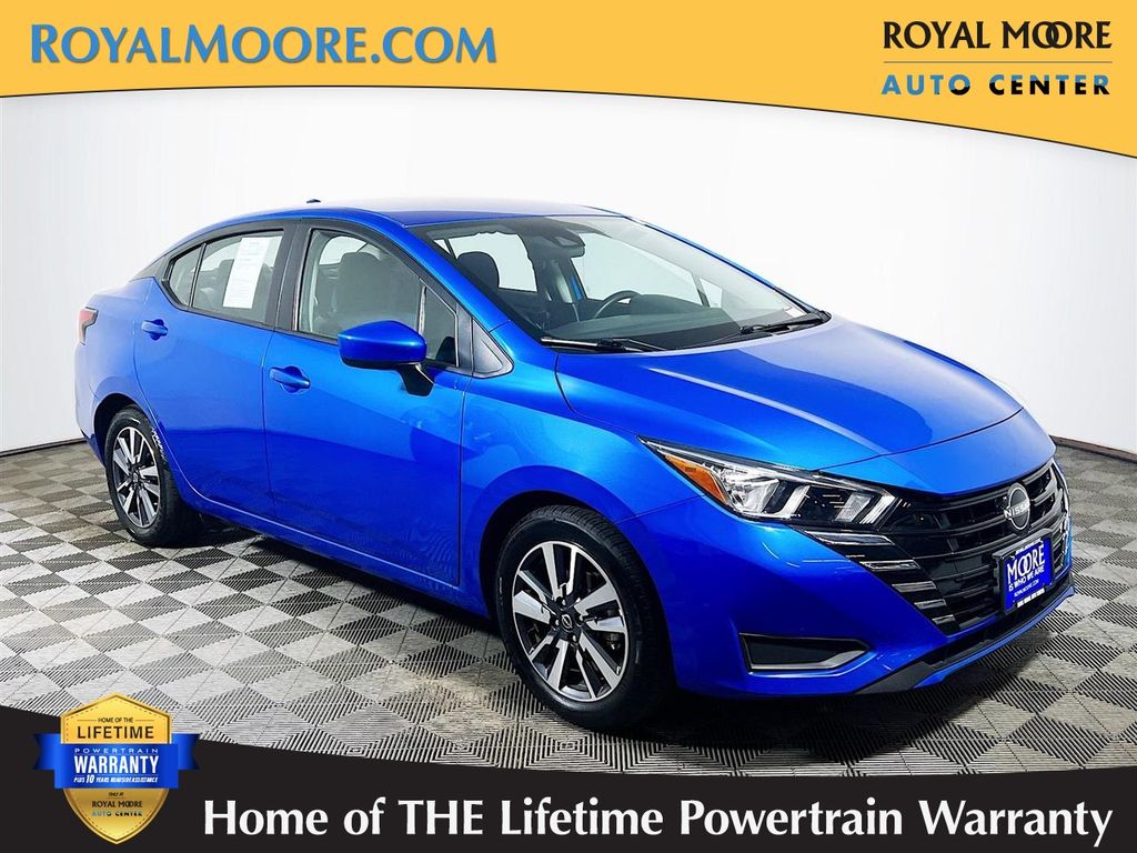 Electric Blue Metallic 2024 Nissan Versa SV FWD Sedan Front-Wheel Drive Continuously Variable Transmission