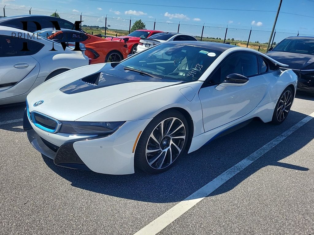 Crystal White Pearl 2015 BMW i8 Coupe All-Wheel Drive 6-Speed Automatic