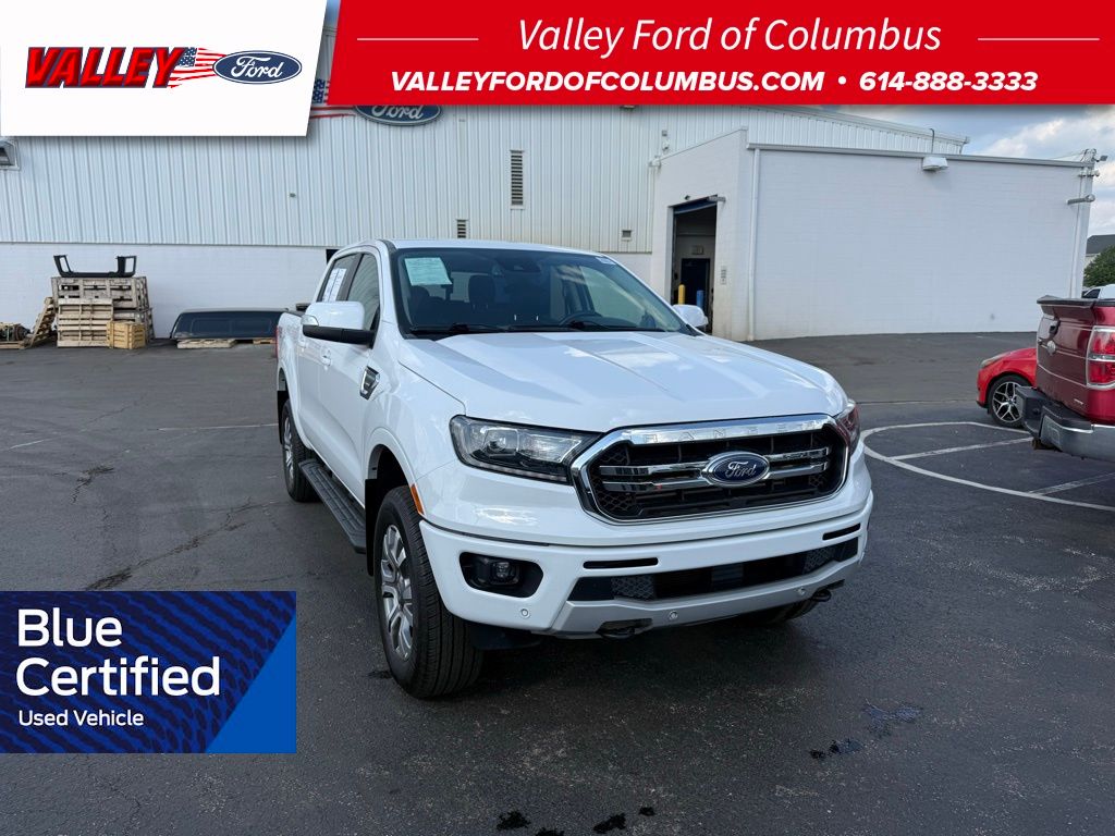 Oxford White 2023 Ford Ranger Lariat SuperCrew 4WD Pickup Truck Four-Wheel Drive Automatic
