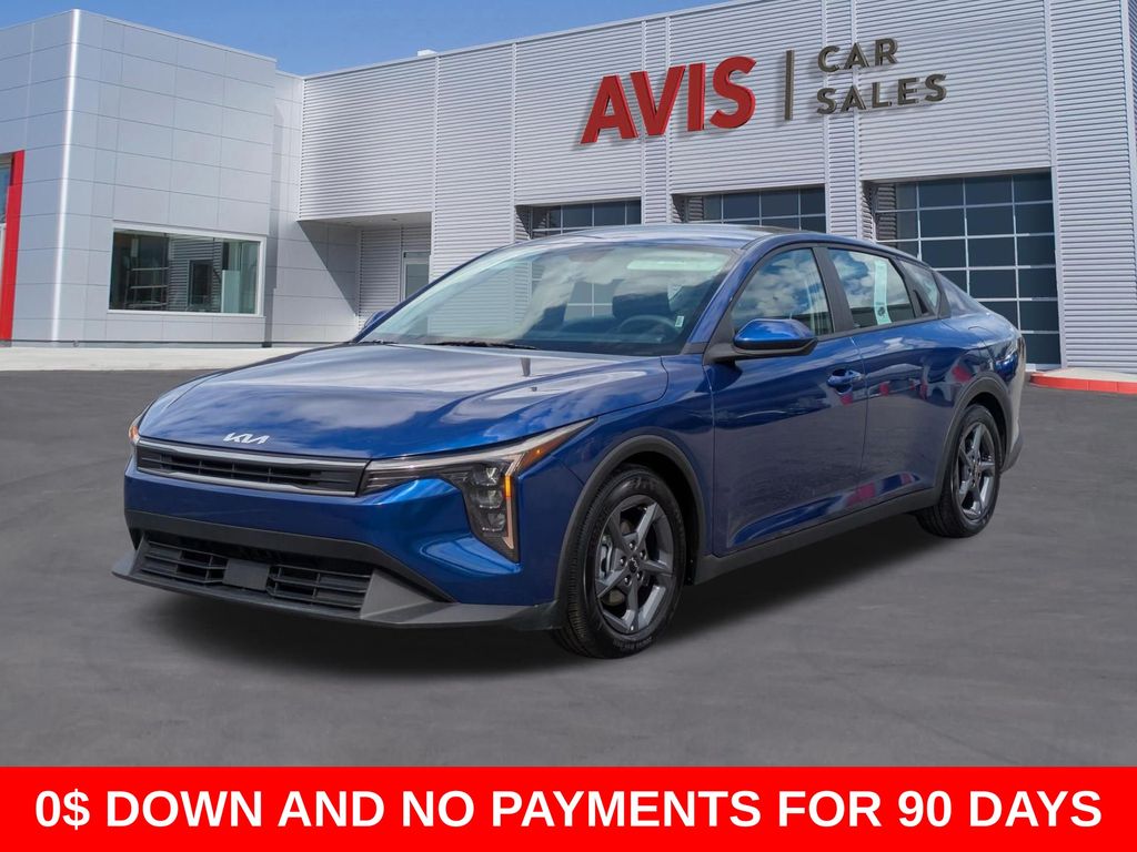 Deep Sea Blue 2025 Kia K4 LXS FWD Sedan Front-Wheel Drive Continuously Variable Transmission