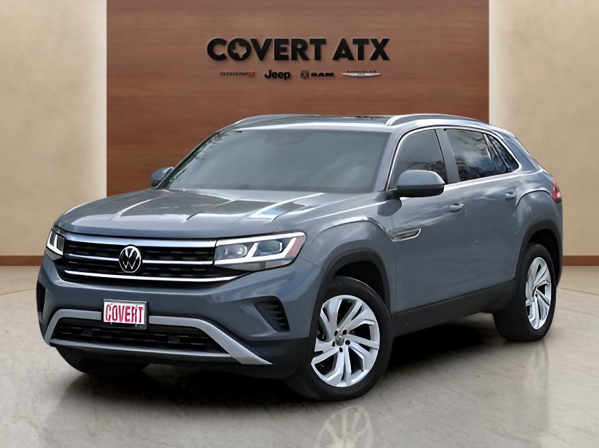 Gray 2021 Volkswagen Atlas Cross Sport V6 SEL FWD SUV / Crossover Front-Wheel Drive 8-Speed Automatic
