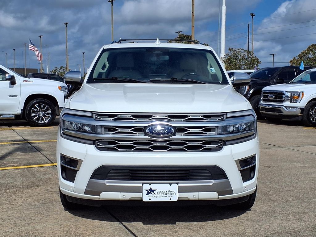 2023 Ford Expedition Platinum White at Texan Dodge Chrysler Jeep Ram