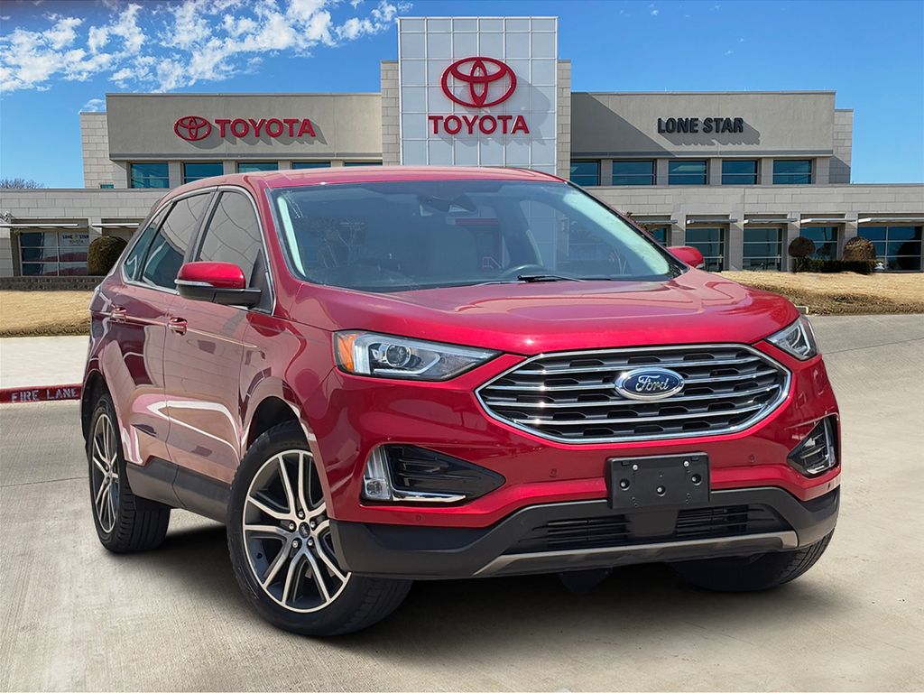 Red Metallic 2021 Ford Edge SUV / Crossover Front-Wheel Drive 8-Speed Automatic