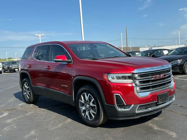 Volcanic Red Tintcoat 2023 GMC Acadia SUV / Crossover Four-Wheel Drive 9-Speed Automatic