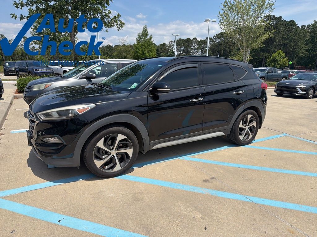 Black Noir Pearl 2018 Hyundai Tucson 1.6T Limited FWD SUV / Crossover Front-Wheel Drive 7-Speed Automatic