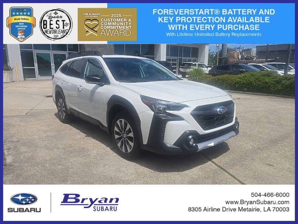 Crystal White Pearl 2025 Subaru Outback Limited XT AWD SUV / Crossover All-Wheel Drive Continuously Variable Transmission