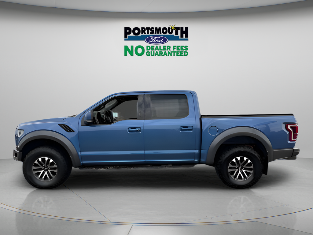 Blue 2019 Ford F-150 Raptor SuperCrew 4WD Pickup Truck Four-Wheel Drive Automatic