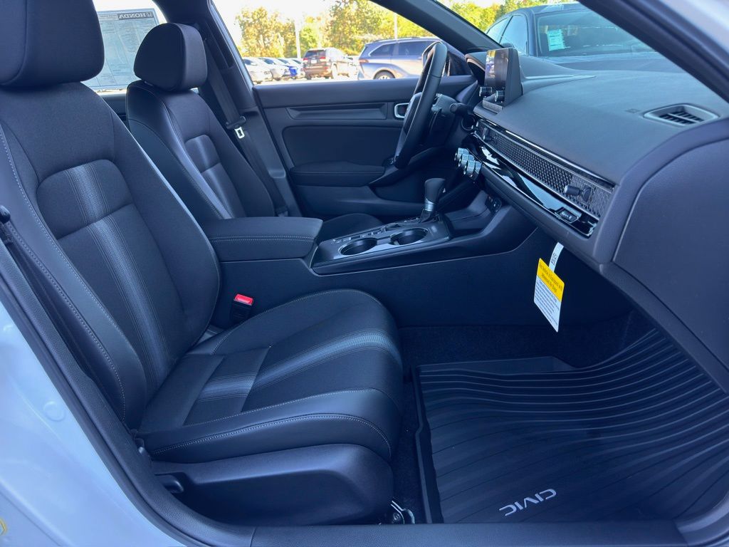 2026 Honda Civic Sport White at Classic Honda Galveston