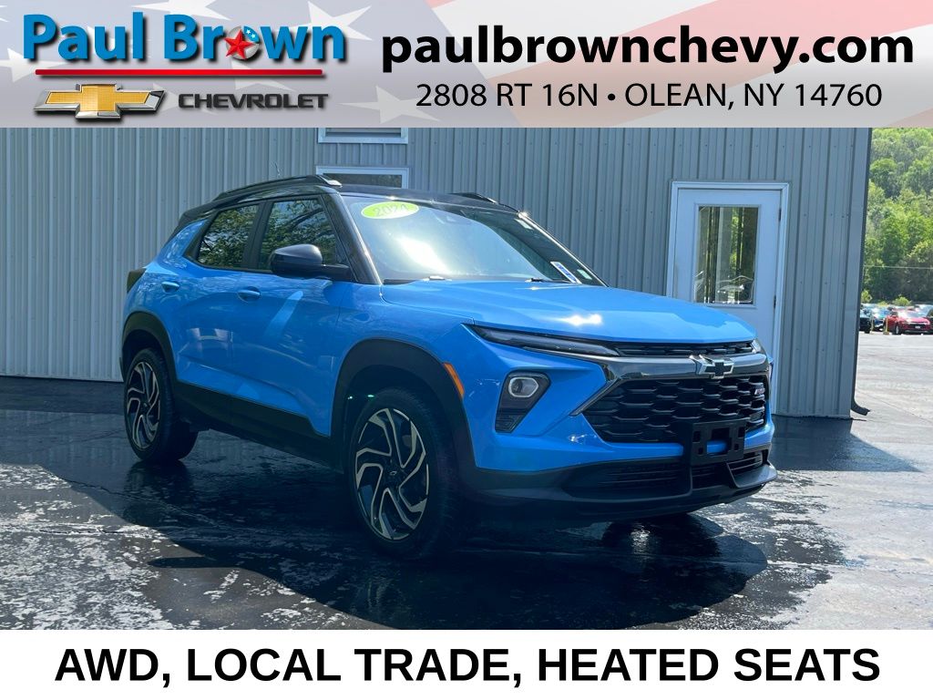 Fountain Blue 2024 Chevrolet Trailblazer SUV / Crossover Four-Wheel Drive 9-Speed Automatic