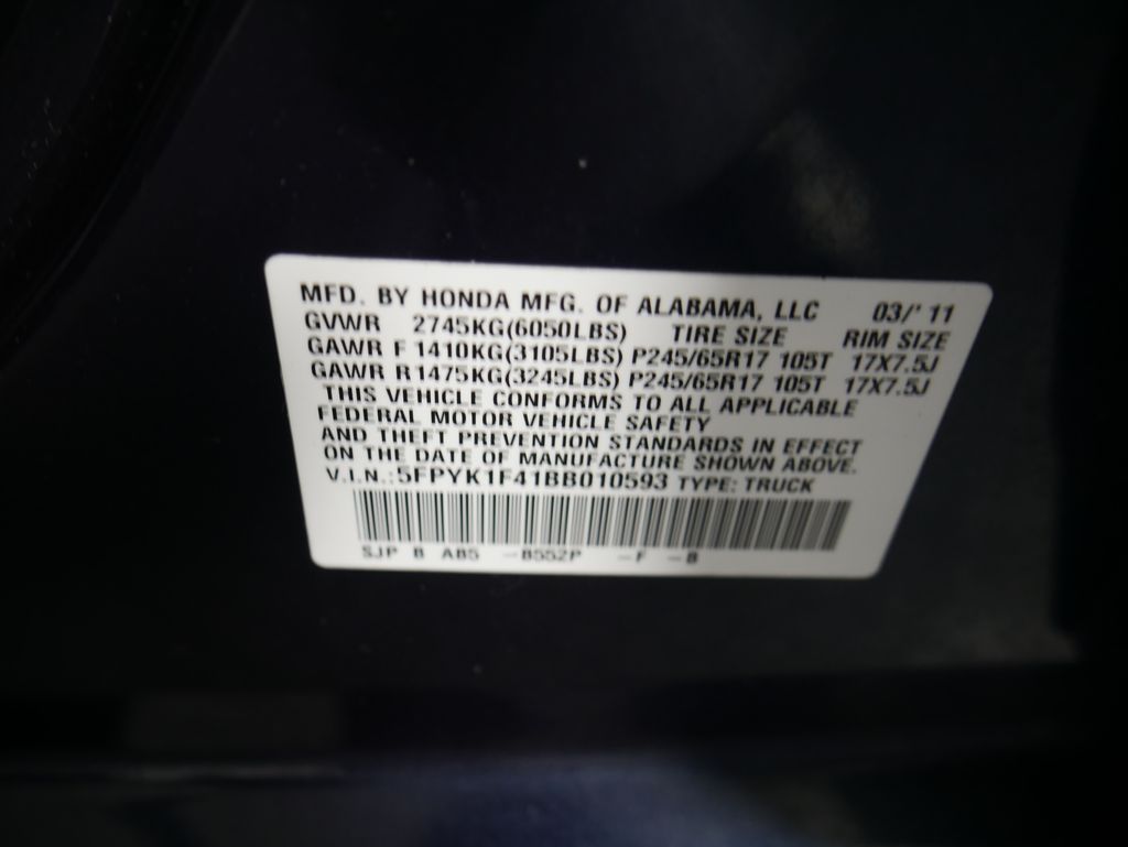 Thumbnail: 2011 Honda Ridgeline - 17