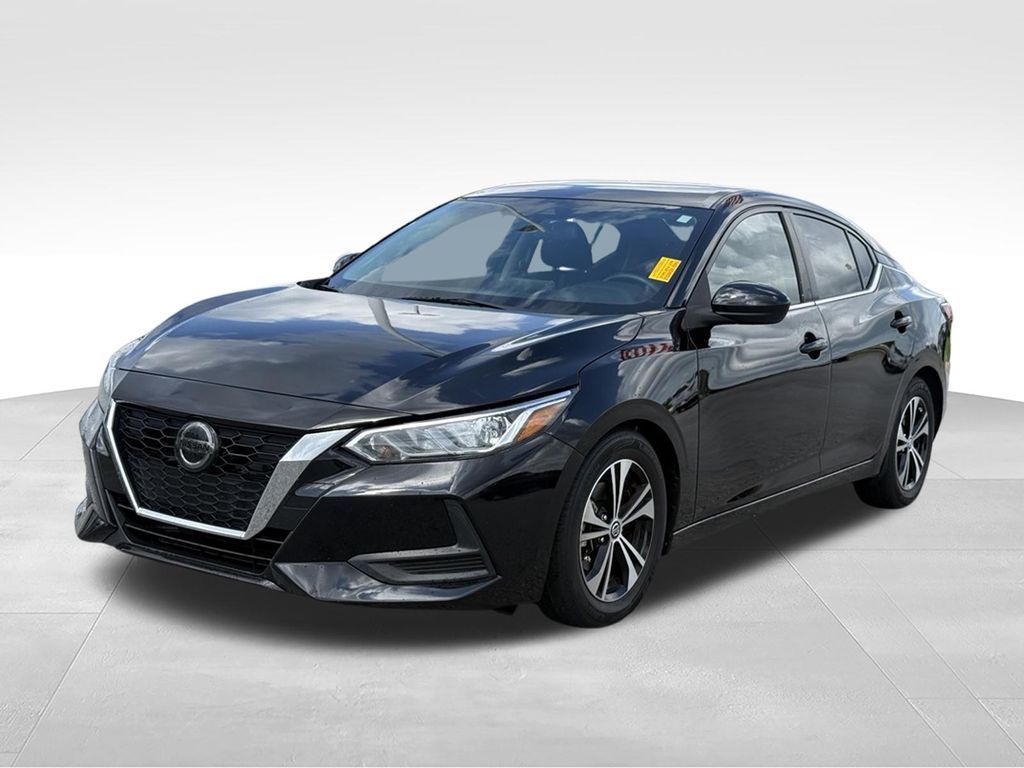 Super Black 2021 Nissan Sentra Sedan Front-Wheel Drive Continuously Variable Transmission