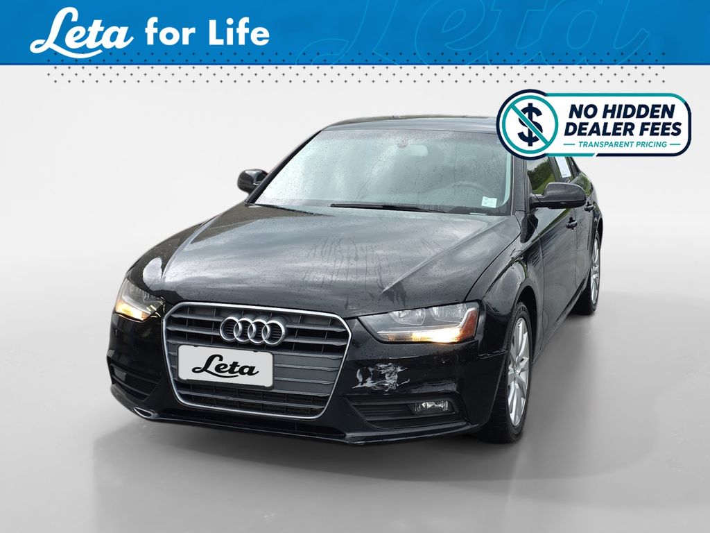 Brilliant Black 2014 Audi A4 2.0T Premium FWD Sedan Front-Wheel Drive Continuously Variable Transmission