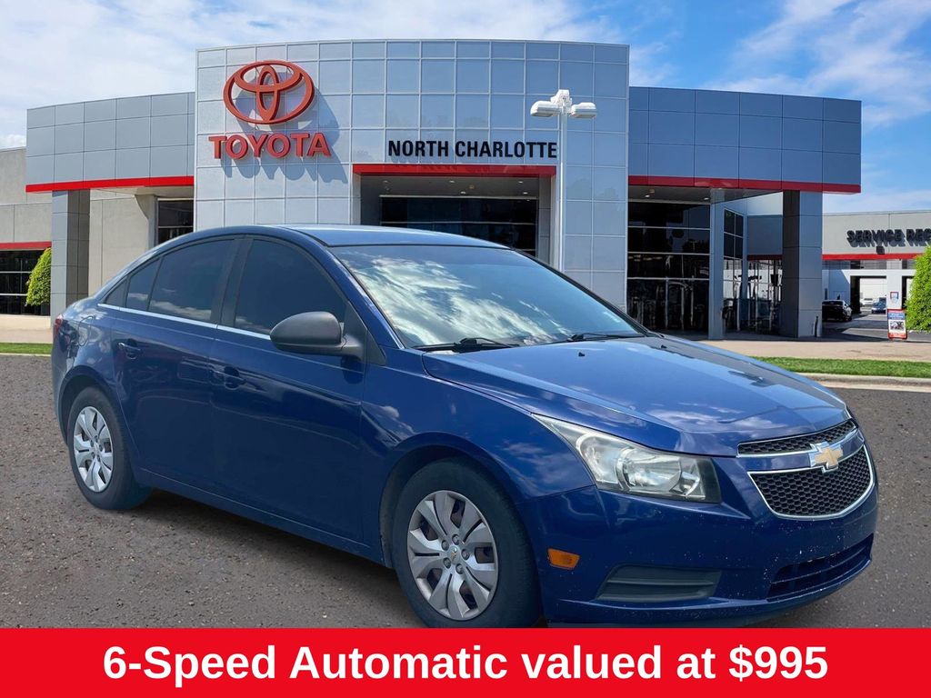 Blue Topaz Metallic 2012 Chevrolet Cruze Sedan Front-Wheel Drive 6-Speed Automatic Overdrive