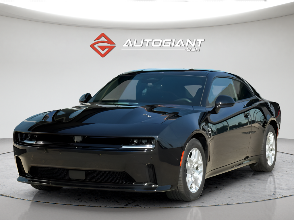 Diamond Black Crystal Pearlcoat 2025 Dodge Charger Daytona Coupe All-Wheel Drive 1-Speed Automatic
