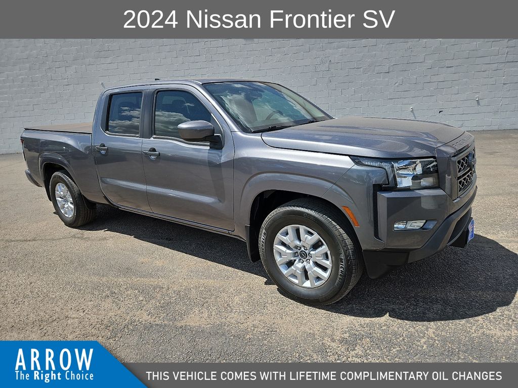 Gray (Gun Metallic) 2024 Nissan Frontier Pickup Truck 4X2 9-Speed Automatic Overdrive