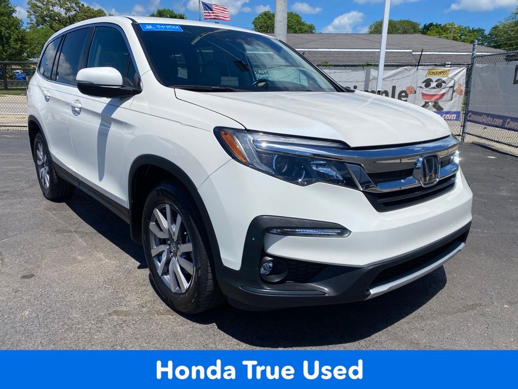 White Diamond Pearl 2019 Honda Pilot EX-L AWD SUV / Crossover All-Wheel Drive 6-Speed Automatic