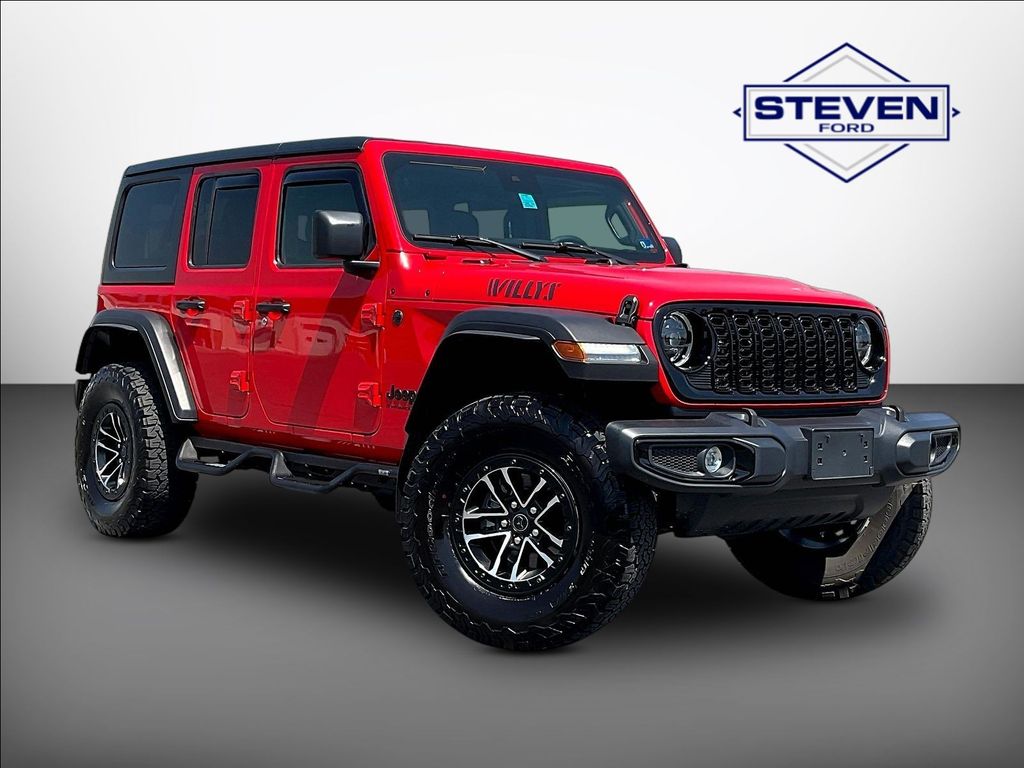 Firecracker Red Clearcoat 2025 Jeep Wrangler SUV / Crossover Four-Wheel Drive 8-Speed Automatic