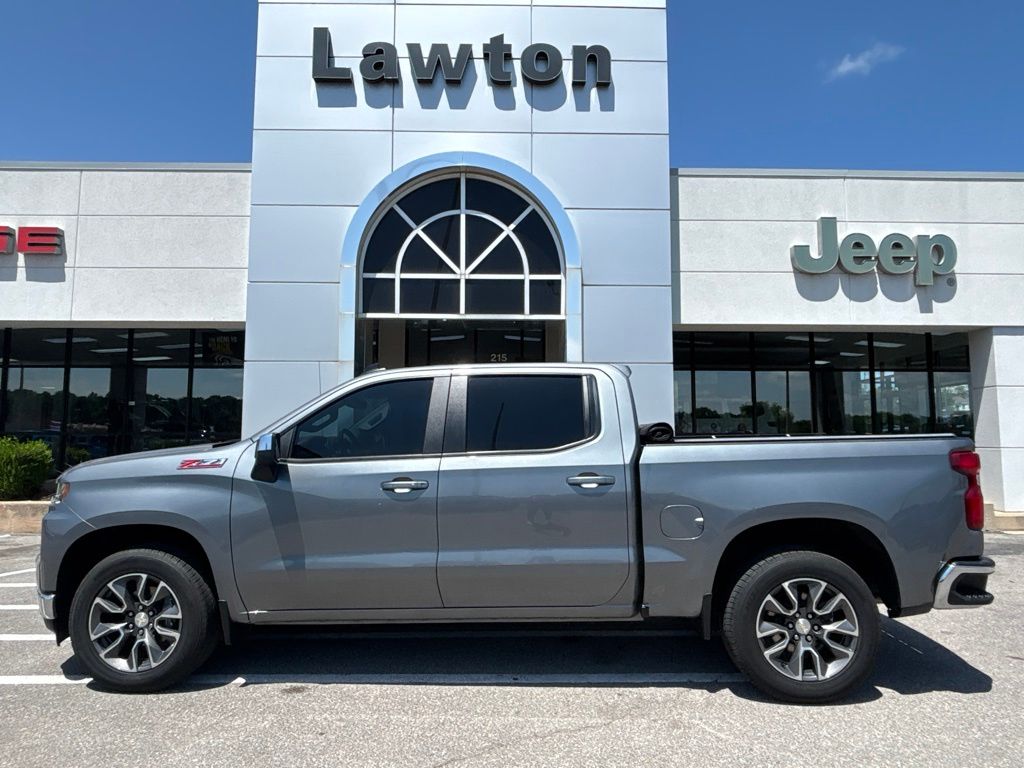Gray (Satin Steel Metallic) 2021 Chevrolet Silverado 1500 Pickup Truck Four-Wheel Drive 8-Speed Automatic