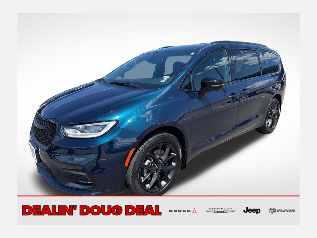 Fathom Blue Pearlcoat 2024 Chrysler Pacifica Minivan All-Wheel Drive 9-Speed Automatic
