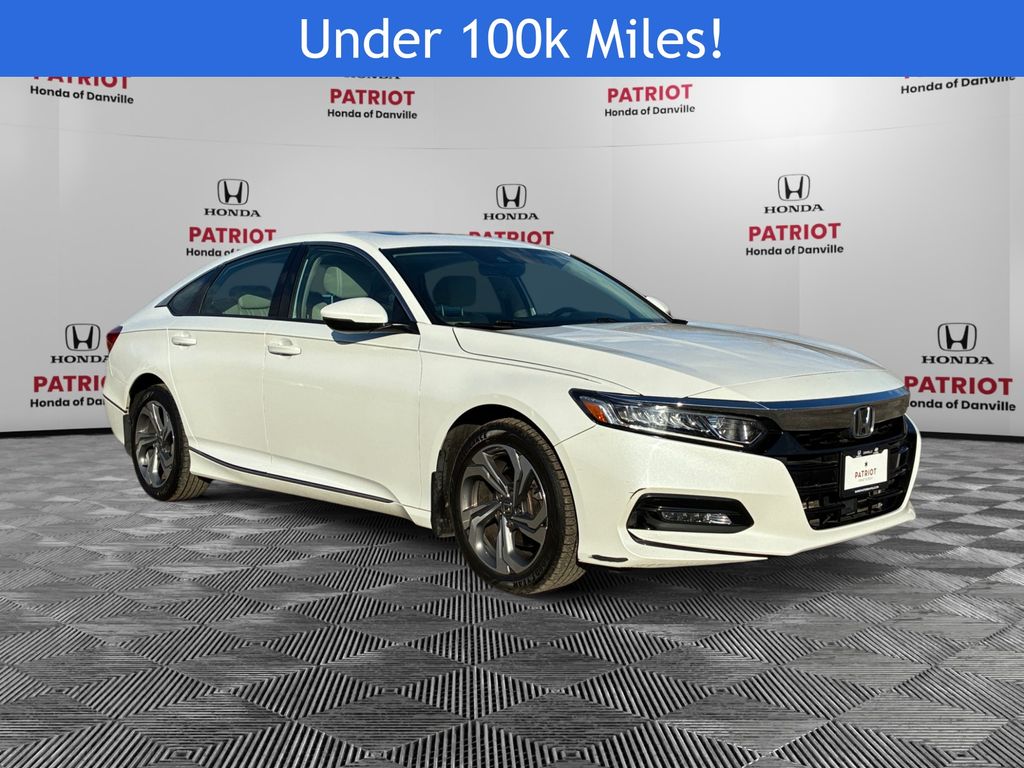 White 2018 Honda Accord 1.5T EX-L FWD Sedan Front-Wheel Drive Continuously Variable Transmission