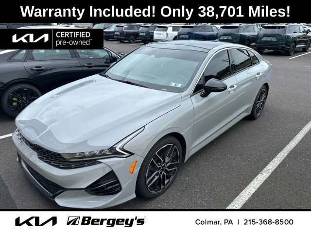 Wolf Gray 2024 Kia K5 Sedan Front-Wheel Drive 8-Speed Dual Clutch