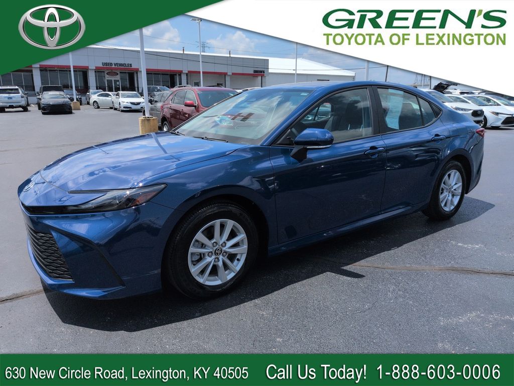 Blue 2025 Toyota Camry Sedan Front-Wheel Drive Continuously Variable Transmission