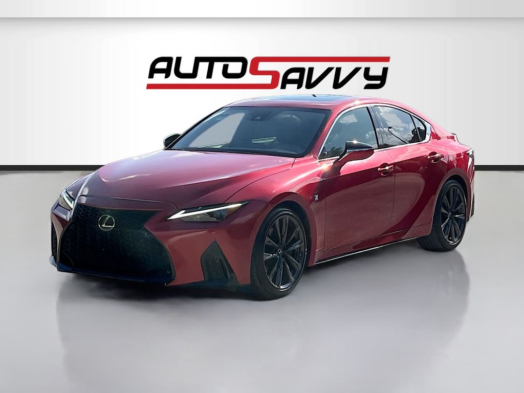2021 Lexus IS 350 F SPORT Red at Emmons Autoplex