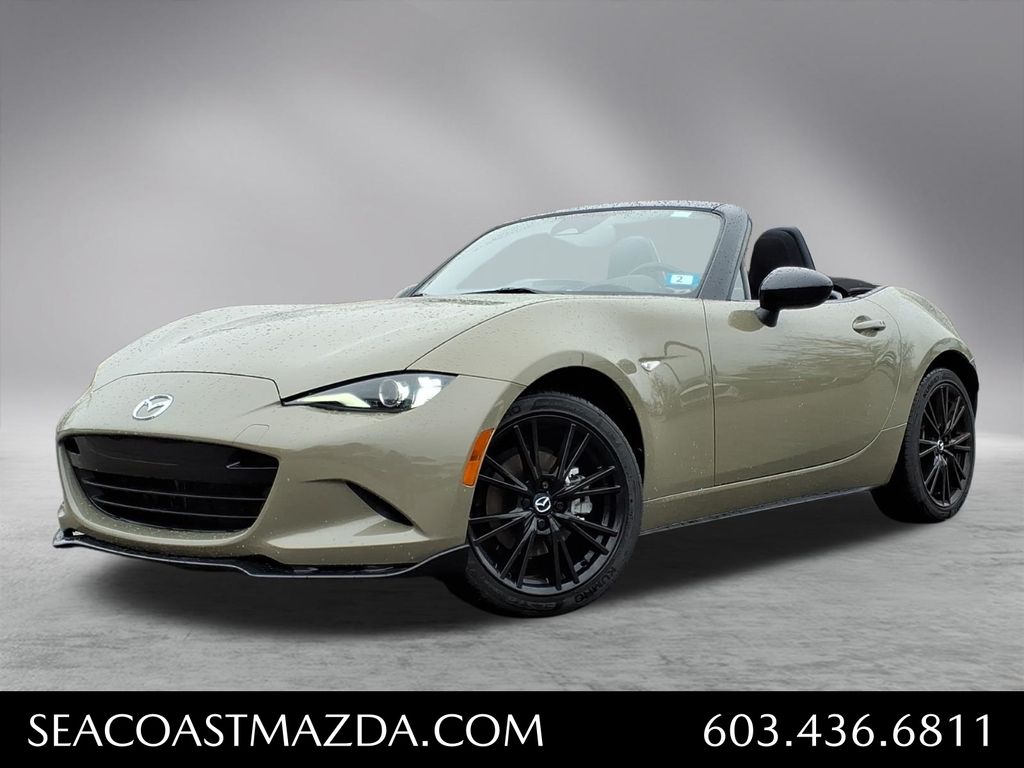 Zircon Sand Metallic 2024 Mazda MX-5 Miata Club RWD Convertible Rear-Wheel Drive 6-Speed Manual