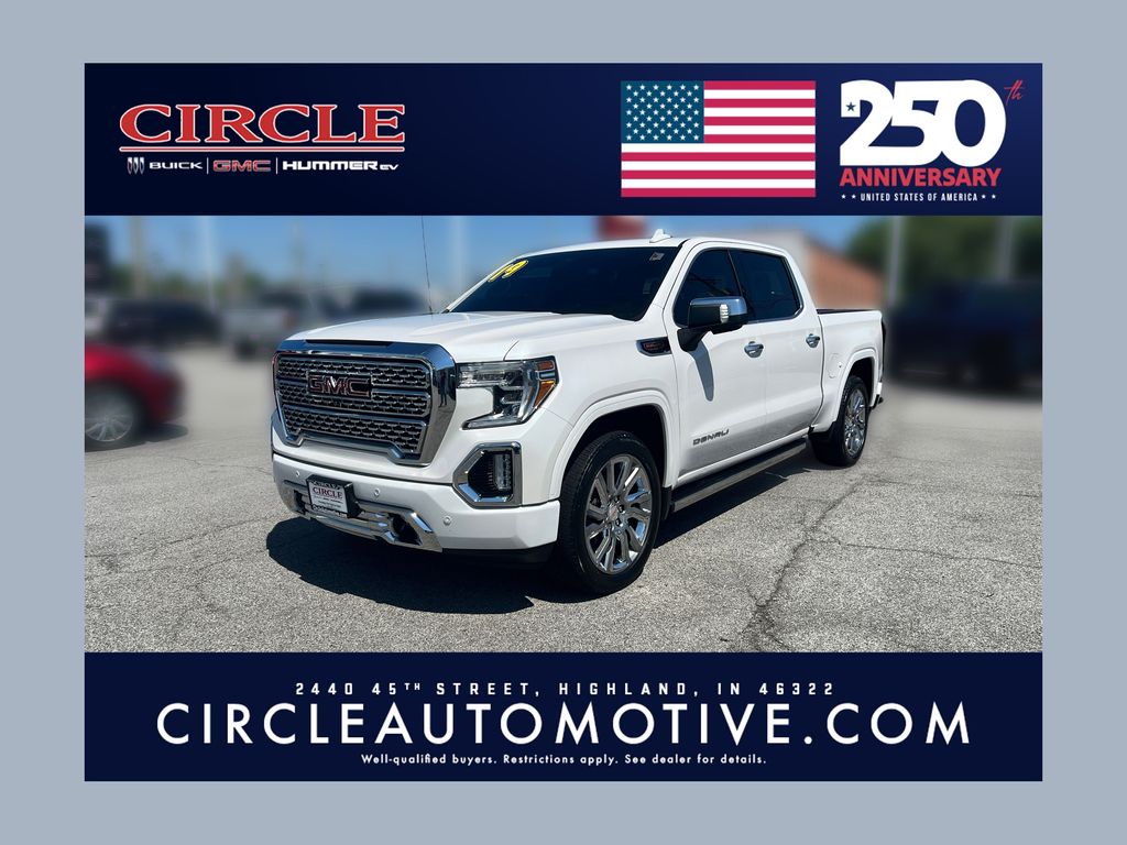 White Frost Tricoat 2019 GMC Sierra 1500 Pickup Truck Four-Wheel Drive Automatic