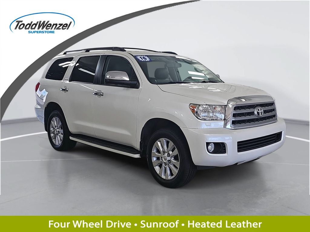 White (Blizzard Pearl) 2016 Toyota Sequoia SUV / Crossover Four-Wheel Drive 6-Speed Automatic