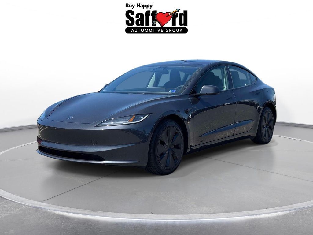 Stealth Gray 2024 Tesla Model 3 RWD Sedan Rear-Wheel Drive 1-Speed Automatic