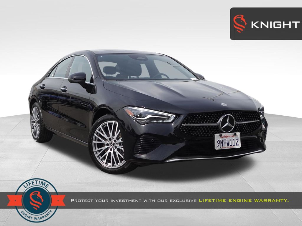 Night Black 2025 Mercedes-Benz CLA 250 FWD Coupe Front-Wheel Drive 8-Speed Dual Clutch