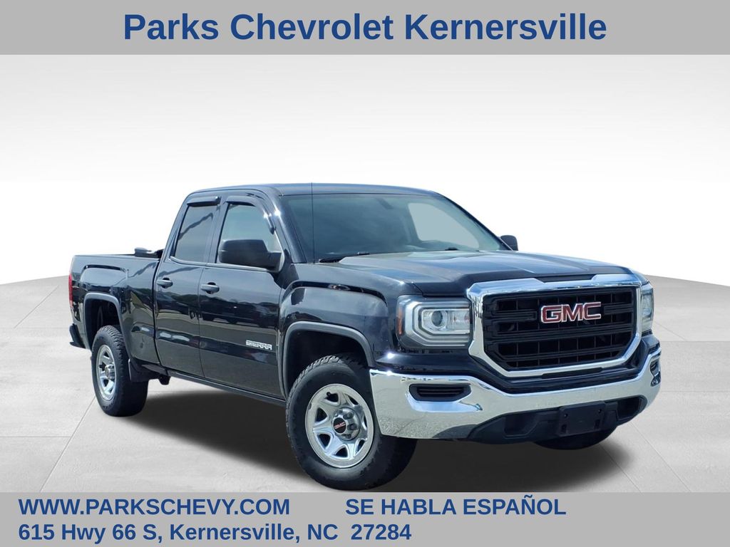 Onyx Black 2016 GMC Sierra 1500 Base Double Cab Pickup Truck 4X2 6-Speed Automatic Overdrive