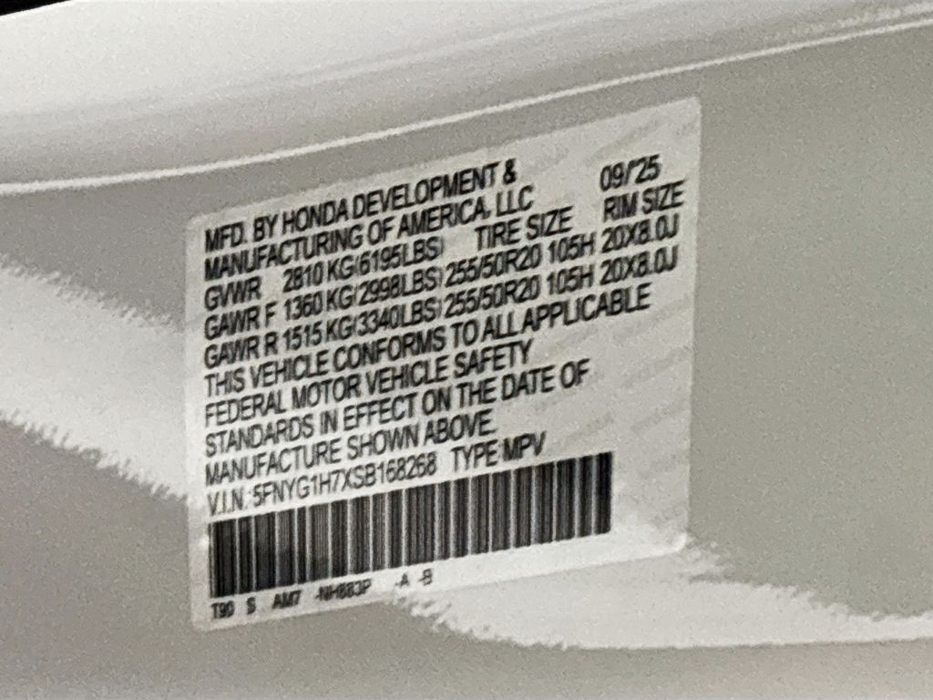 2025 Honda Pilot Touring