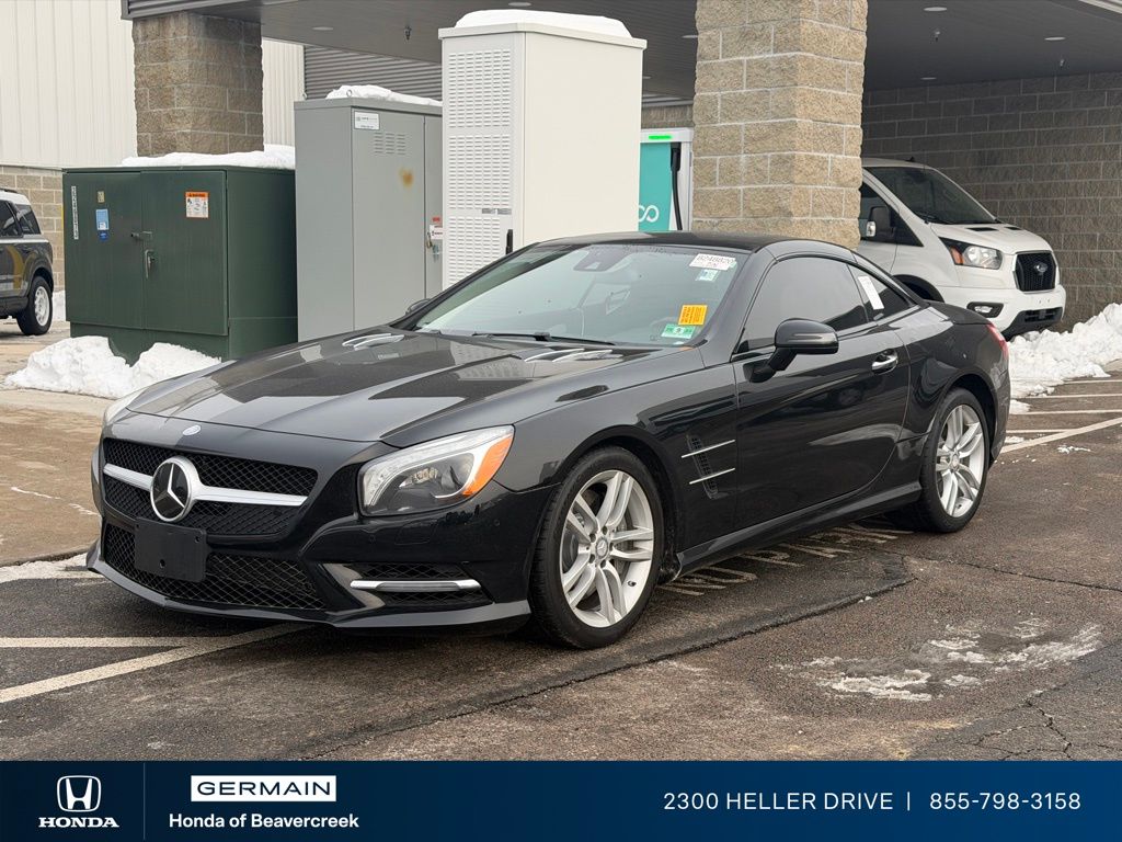 Black 2015 Mercedes-Benz SL-Class SL 400 Convertible Rear-Wheel Drive 7-Speed Automatic