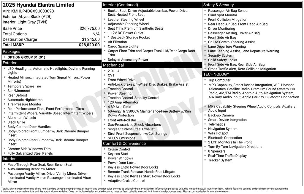 Used 2025 Black Hyundai Limited image 6